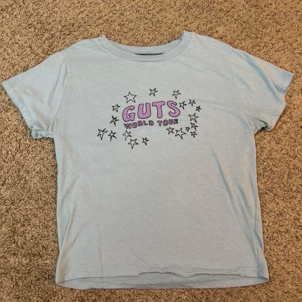 Light Blue Kids' Guts World Tour Graphic Tee